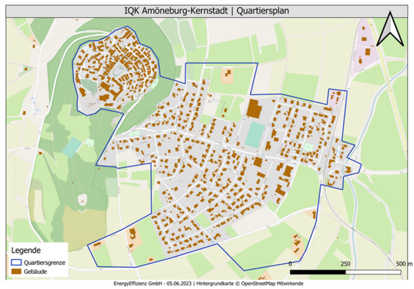 Bild vergrößern: Abgrenzung Quartier Amöneburg-Kernstadt
